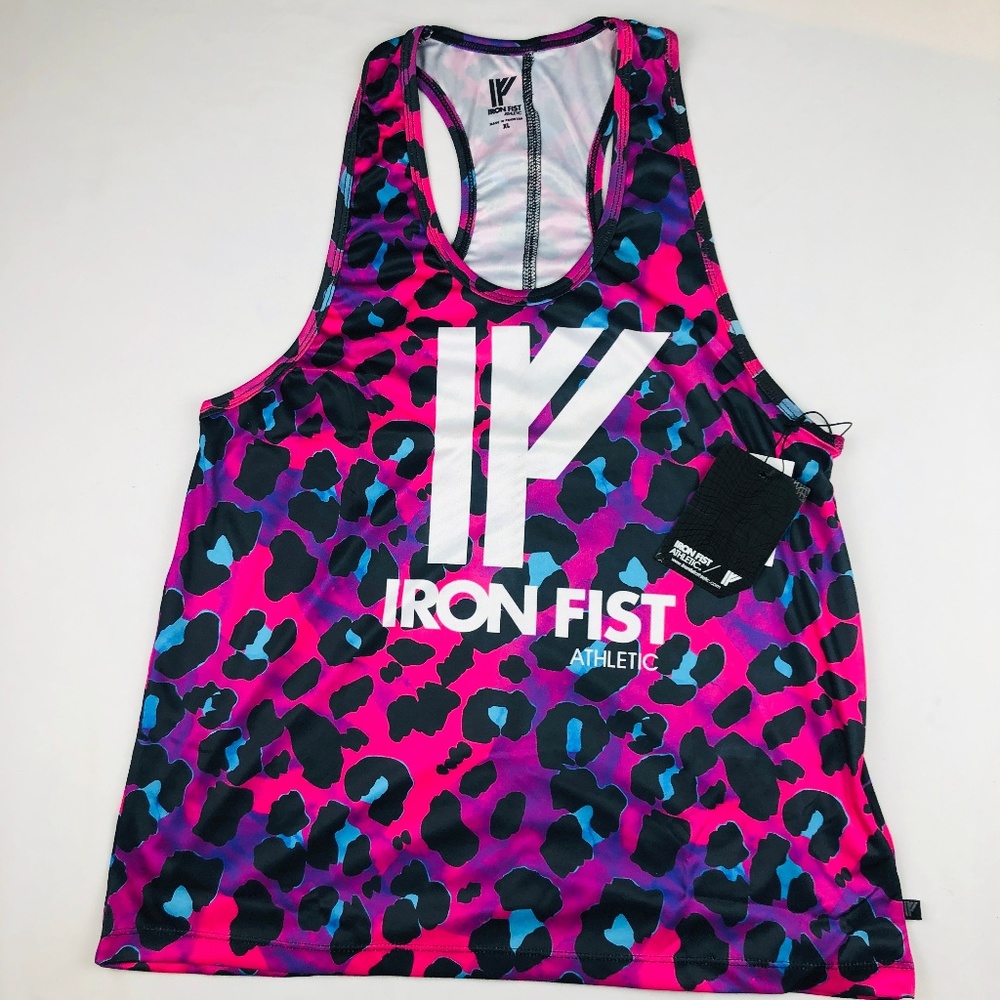 Iron Fist Athletic Leopard Print Tank Top - XL